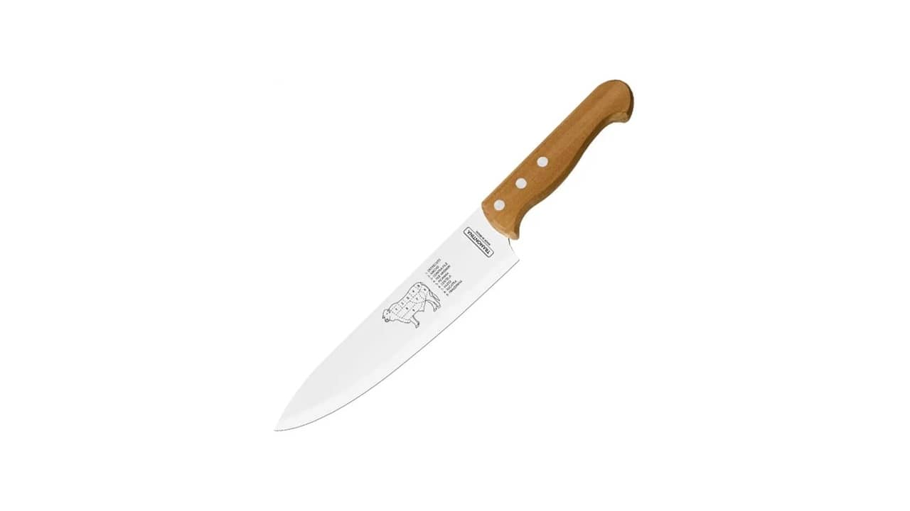 Melhor Faca para Churrasco: Lâmina de Aço Inox e Madeira Natural